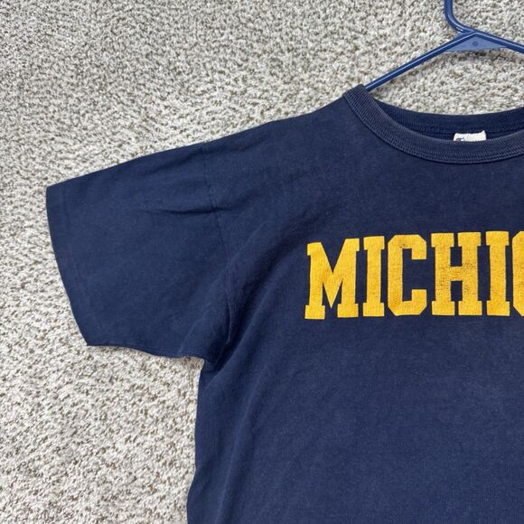 Vintage 80s Michigan Wolverines Shirt Men's Large USA Pullover Crewneck Champion - Picture 5 of 16
